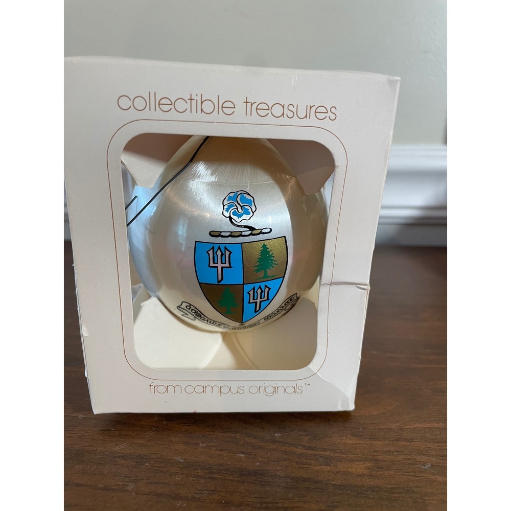 Delta Delta Delta Tri Delta Sorority  Ornament Campus Originals Crest Boxed